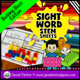 Sight Word STEM Building Blocks Mats Activities & Makerspa