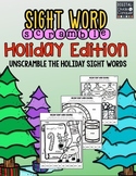 Sight Word Scramble:  Holiday Edition