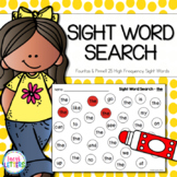 Sight Word Search - 25 High Frequency Words