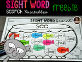 Sight Word Search Printables {Freebie}