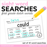 Sight Word Searches Dolch List First Grade Set