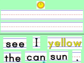 Preview of Sight Word Sentence Building