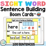 Sight Word Sentence Building Boom Cards Kindergarten Digit