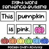 Sight Word Sentence-Building: Colorful Pumpkins