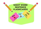 Sight Word Sentence Flashcards