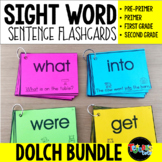 Sight Word Sentence Flashcards: DOLCH Bundle