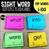 Sight Word Sentence Flashcards and Assessment System