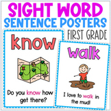 Sight Word Sentence Posters - First grade - Sight Word Sen