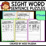 Sight Word Sentence Puzzles (Third Grade)