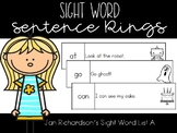 Sight Word Sentence Rings-List A