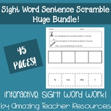 Sight Word Sentence Scramble! - A Huge Bundle of 45 Pages!