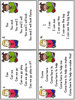 sight word sentence trees fluency practice cards by jodi