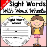 Sight Word Wheels {100 Wheels!} Color, trace, and read sight words!