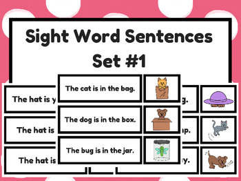 Preview of Sight Word Sentences