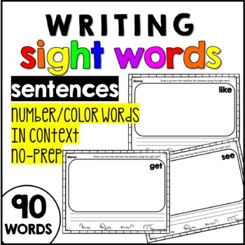 Preview of Sight Word Sentences