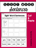 Build a Sentence Cut and Paste Worksheets with Pictures