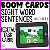 Sight Word Sentences Dolch Set 1 - Boom Cards Distance Learning