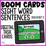 Sight Word Sentences Dolch Set 2 - Boom Cards Distance Learning
