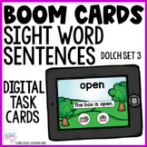 Sight Word Sentences Dolch Set 3 - Boom Cards Distance Learning