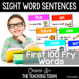 Sight Word Sentences Fluency Building Activity Cards
