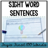Sight Words Sentence Writing with Fry' First 100 Words