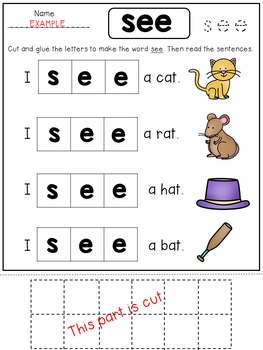 FREE Sight Word Fluency Pages by Dana's Wonderland | TpT