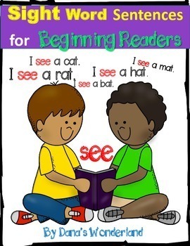 Preview of Kindergarten High Frequency Sight Word Practice Sentences Worksheets