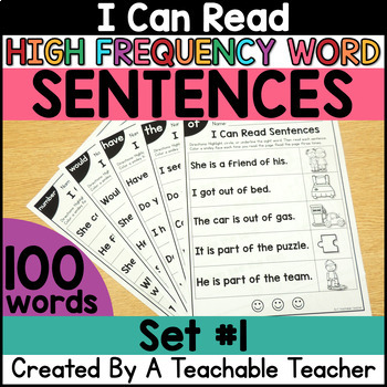 Preview of Sight Word Sentences for Sight Word Fluency