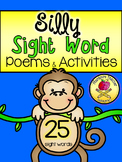 Sight Word Silly Poems & Activities *Kindergarten*