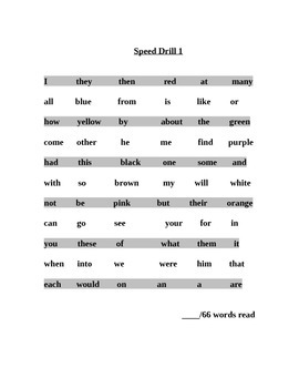 word speek test