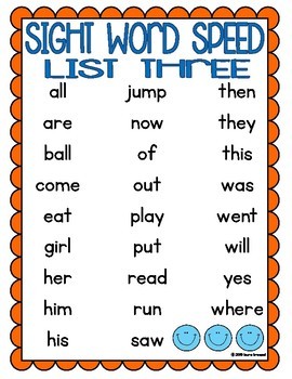 fountas and pinnell kindergarten sight word list