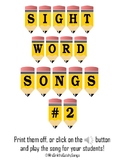 Sight Word Spelling Songs #2 - NO PREP - With ALL AUDIO/ALL MUSIC