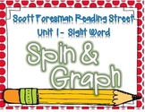 Sight Word Spin and Graph- 1st Grade Reading Street Unit 1