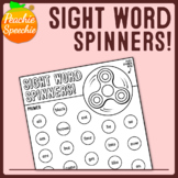 Fidget Spinner Sight Words! No-Prep Word Recognition Game!