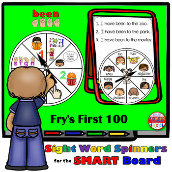 Preview of Sight Word Activity Fry First 100 SMARTBoard Lesson