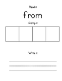 Sight Word Stamping