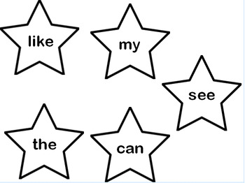 Preview of Sight Word Stars- EDITABLE