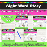 Fry Sight Word Reading Comprehension Worksheets Lists 1-4 Bundle