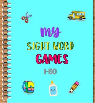 Preview of Fry Words(1-50) Study ELA Unit Digital Virtual Activity Games PPT