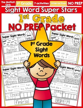 Preview of Sight Word Super Stars NO PREP (1st Grade Edition)