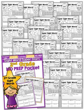 sight word super stars no prep 2nd grade edition by the moffatt girls