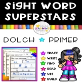 Sight Word Superstars DOLCH PRIMER Kindergarten Practice W