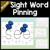 Sight Words with Pins and Paper {52 Words from the Primer 