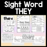 Sight Word THEY {2 Worksheets, 2 Books, and 4 Activities!}