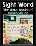 Sight Word Take Home Booklets includes Dolch Words and EDI