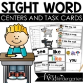 Kindergarten Sight Word Centers and Games