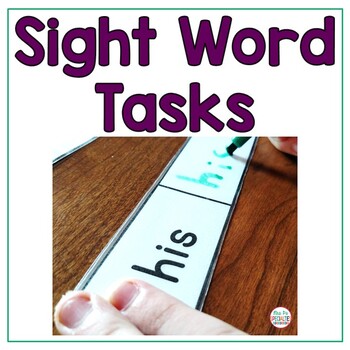 Preview of Sight Word Tasks Leveled For Special Education and Hands On Learners