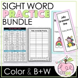 Sight Word Practice Bundle Sight Word Lists and MORE