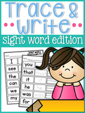 Sight Word Trace and Write