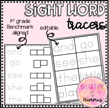 Preview of Sight Word Tracers - Morning Work Binder Activities